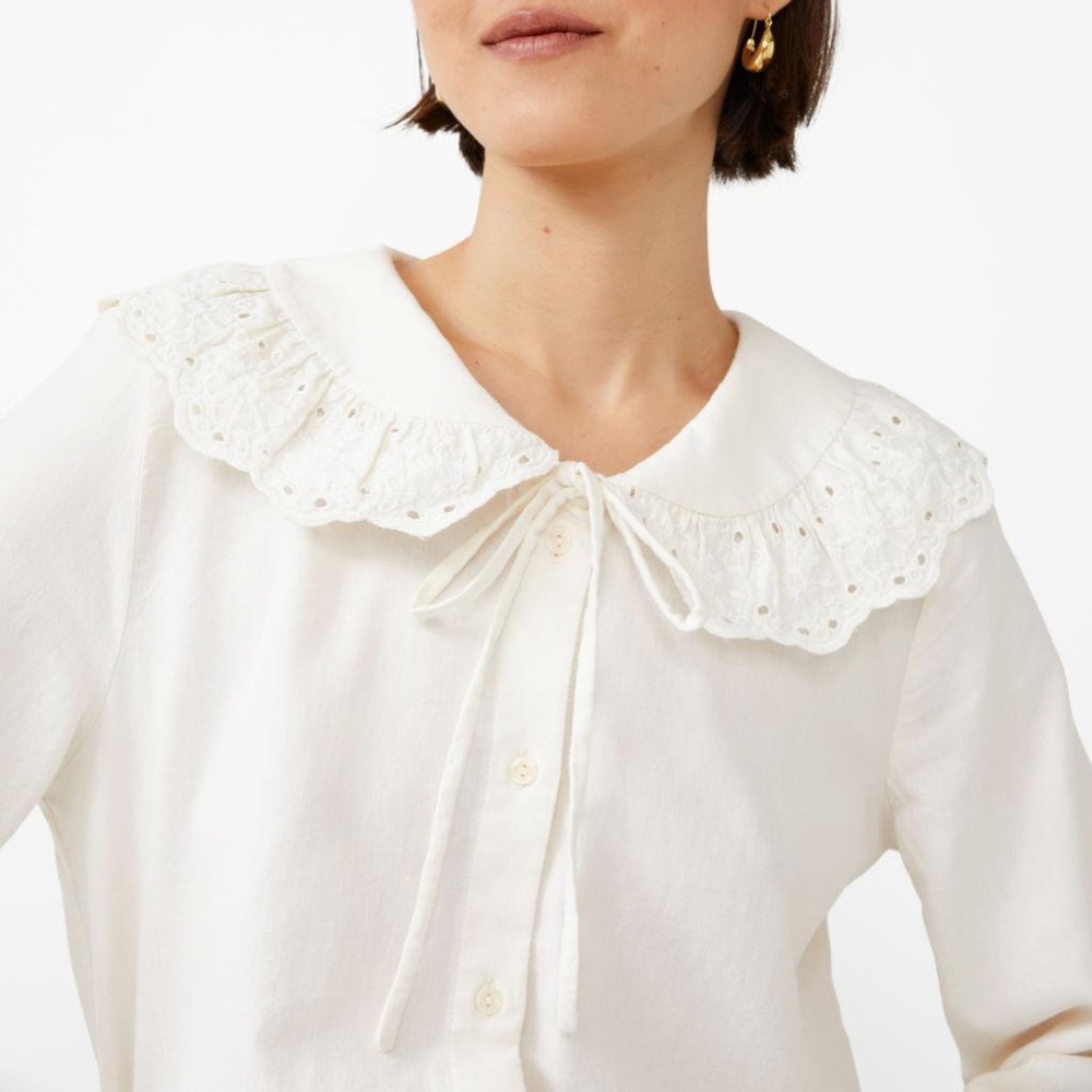 & Other Stories Delicate Blouse with Embroidered Details